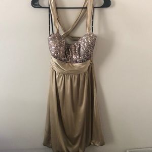 Gold & Sequence Dress